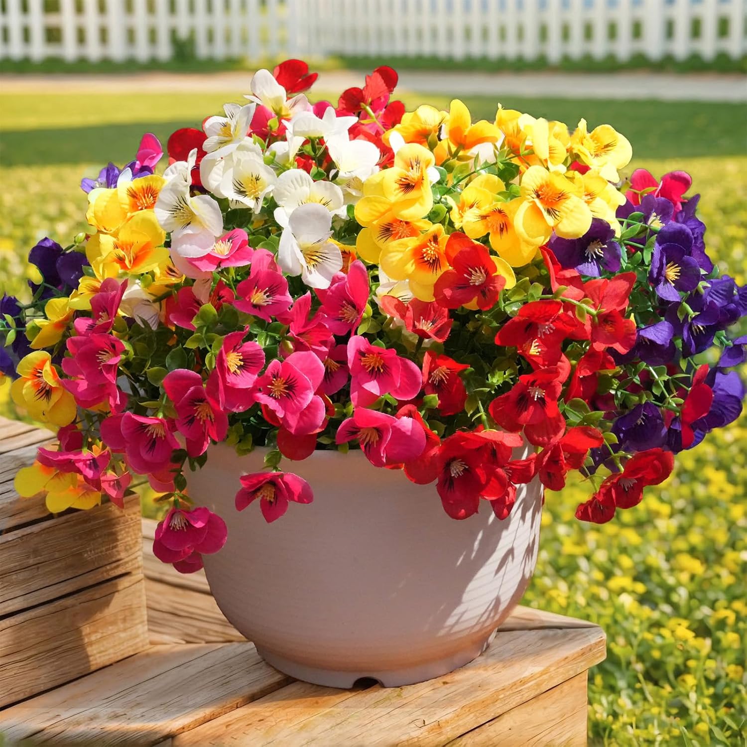 Bonsai Garden Images - 20 Pcs Realistic Artificial Flowers for