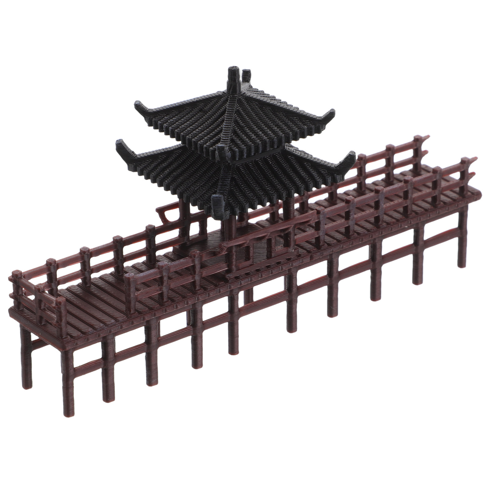 Bonsai Garden Landscape Design - Miniature Chinese Pavilion Bridge Sculpture Design