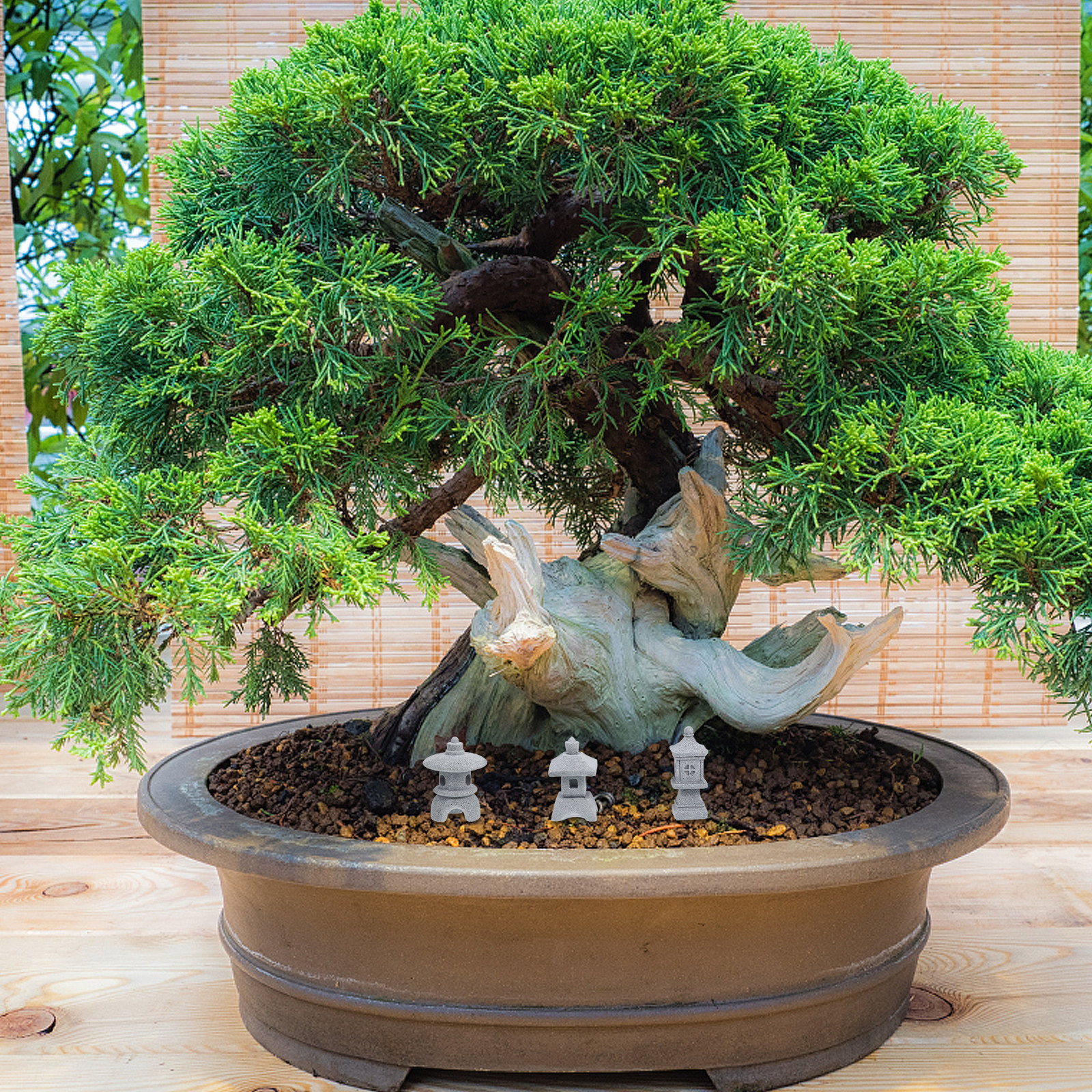 Mini Bonsai Zen Garden - 3Pcs Mini Pagoda Garden Statue Japanese