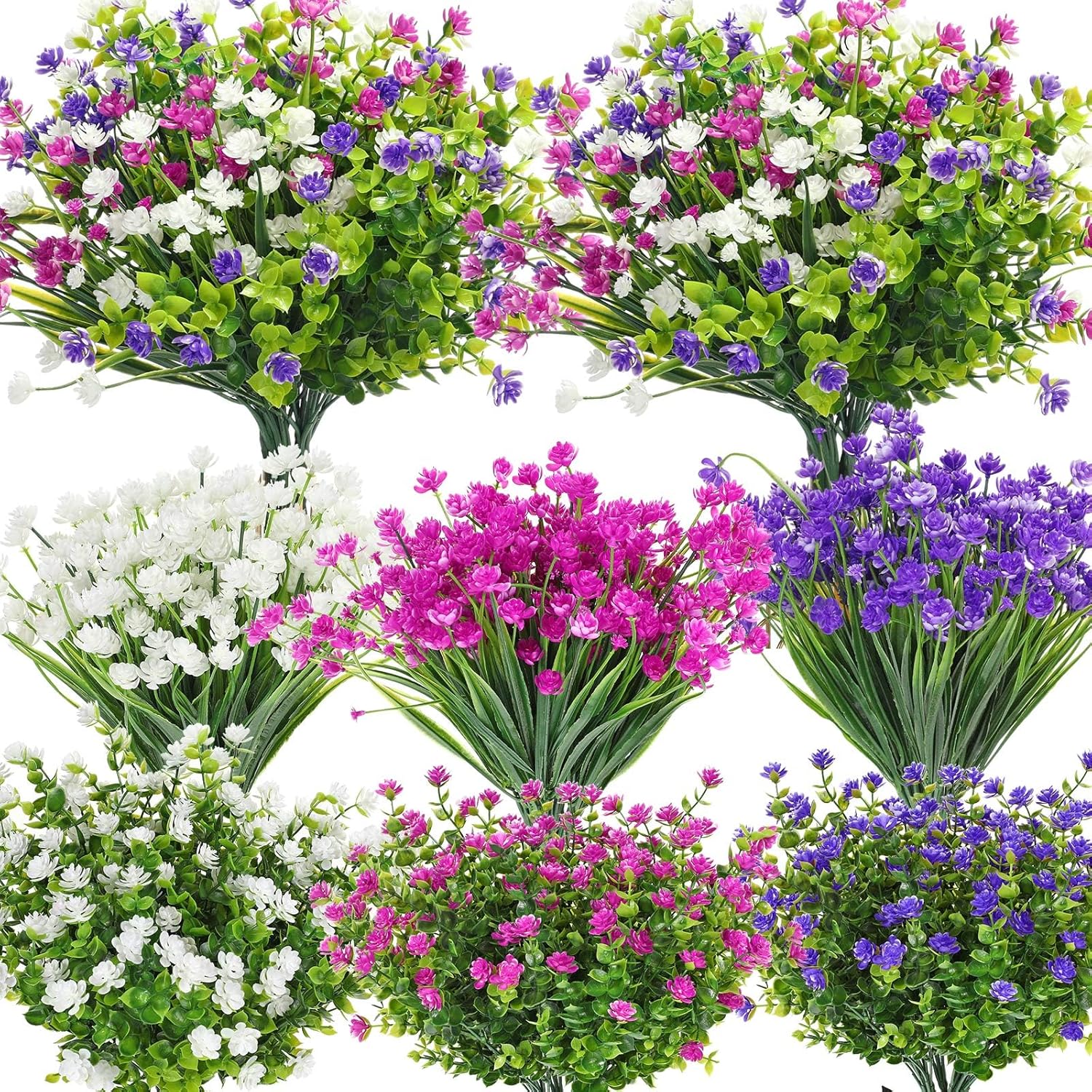 Bonsai Garden Images - 36 Bundles UV Resistant Artificial Flowers