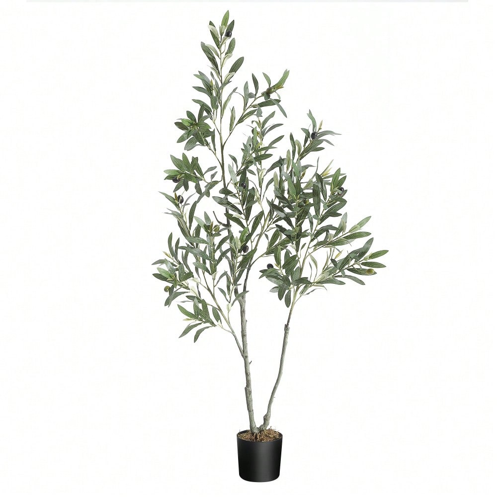 Bonsai Garden Gift - Studyset 4FT Artificial Olive Tree, Faux