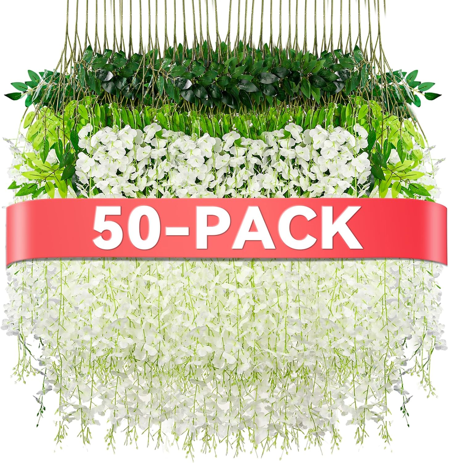 Artificial Wisteria Hanging Fl - Bonsai Garden Images บทวิจารณ์และราคา