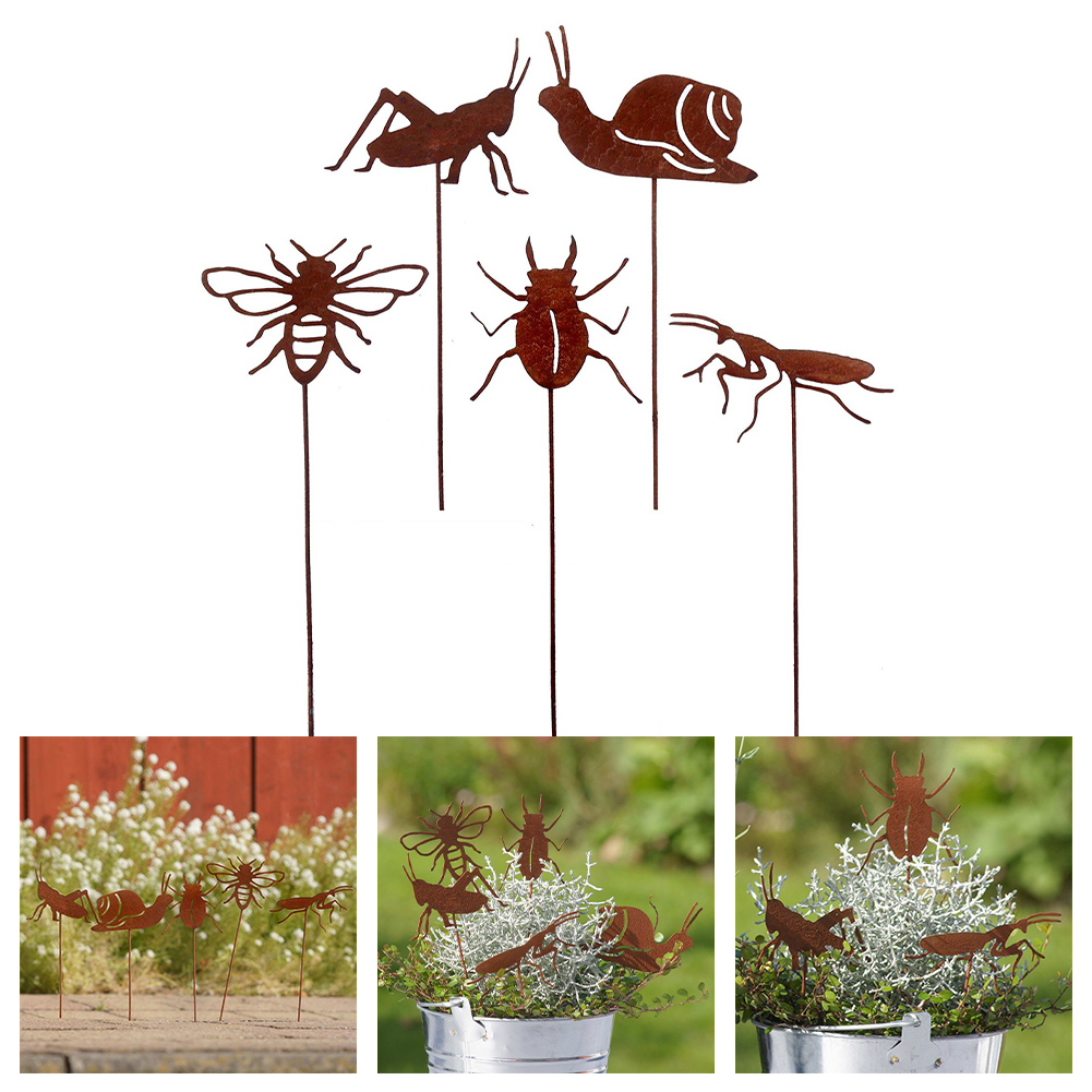 Weather-resistant Stakes Rust  - Bonsai Garden Design บทวิจารณ์และราคา
