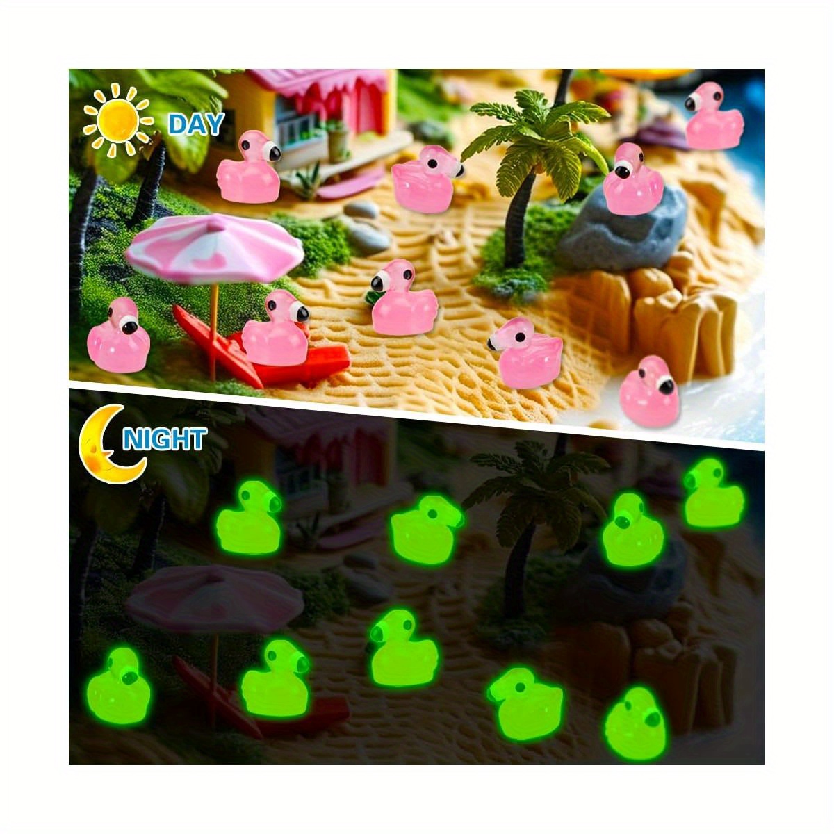 20Pcs luminous pink flamingo - - Bonsai Garden Landscape Design บทวิจารณ์และราคา