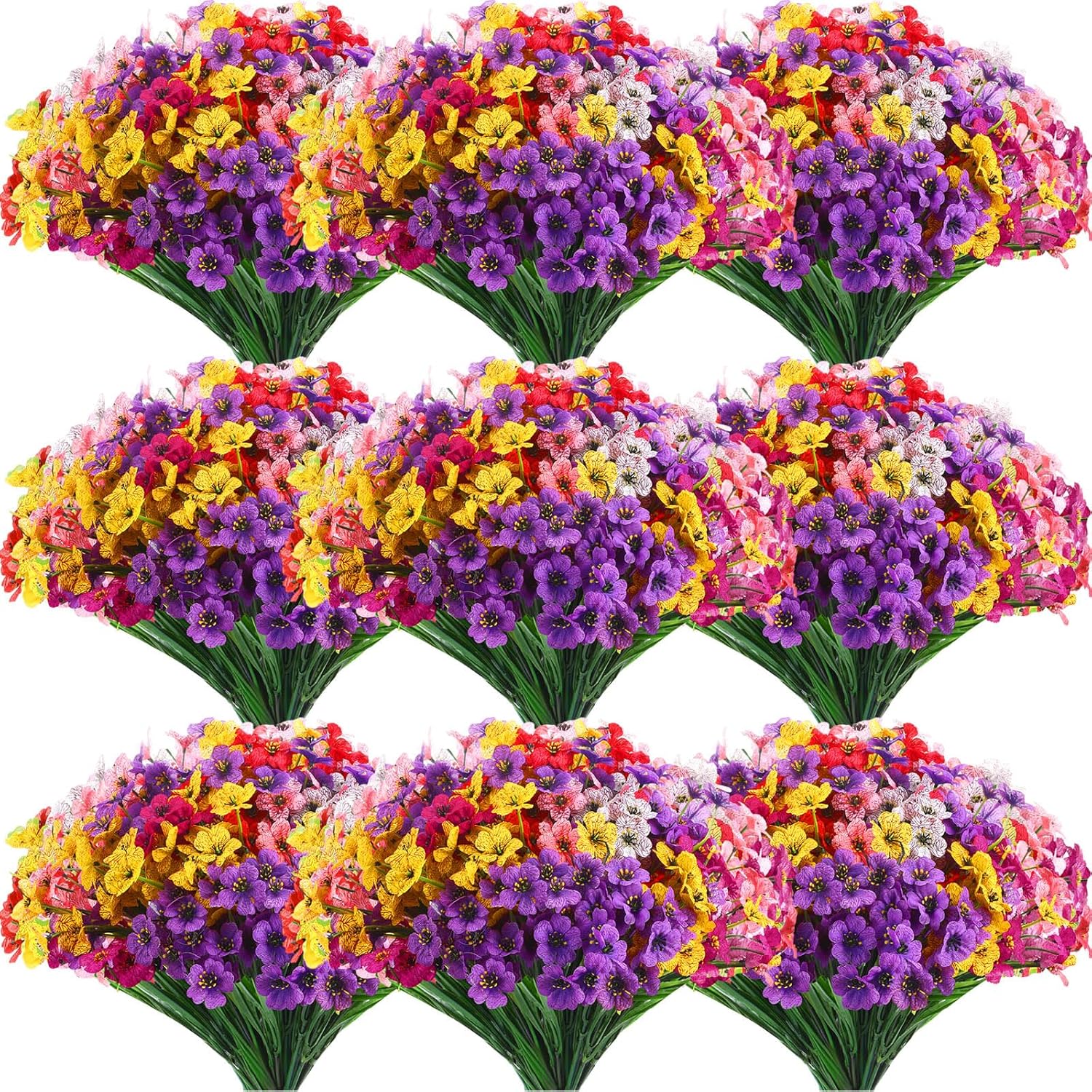 56 Bundles Artificial Flowers  - Bonsai Garden Images บทวิจารณ์และราคา