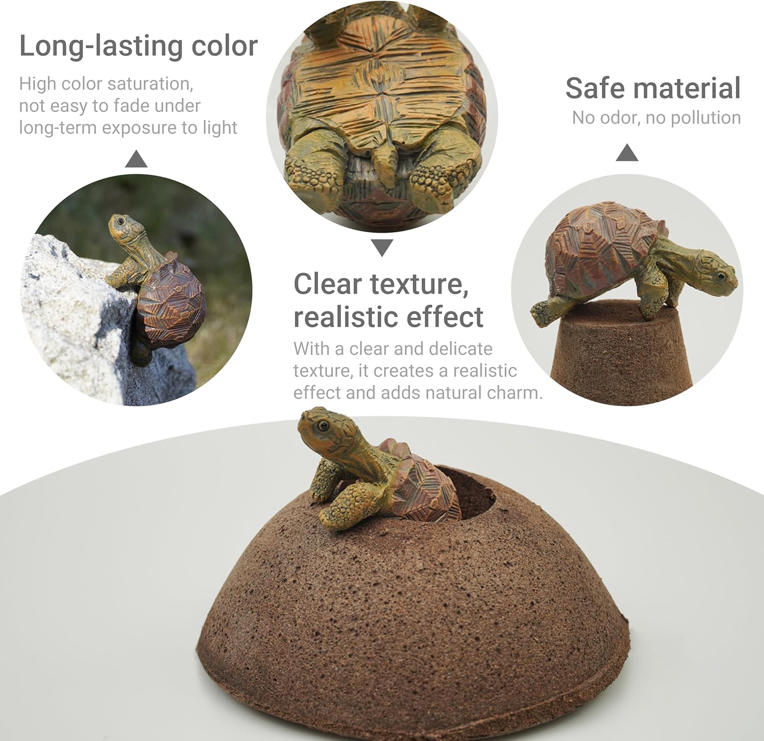 Mini Turtle Statue, Realistic  - Bonsai Garden Images บทวิจารณ์และราคา