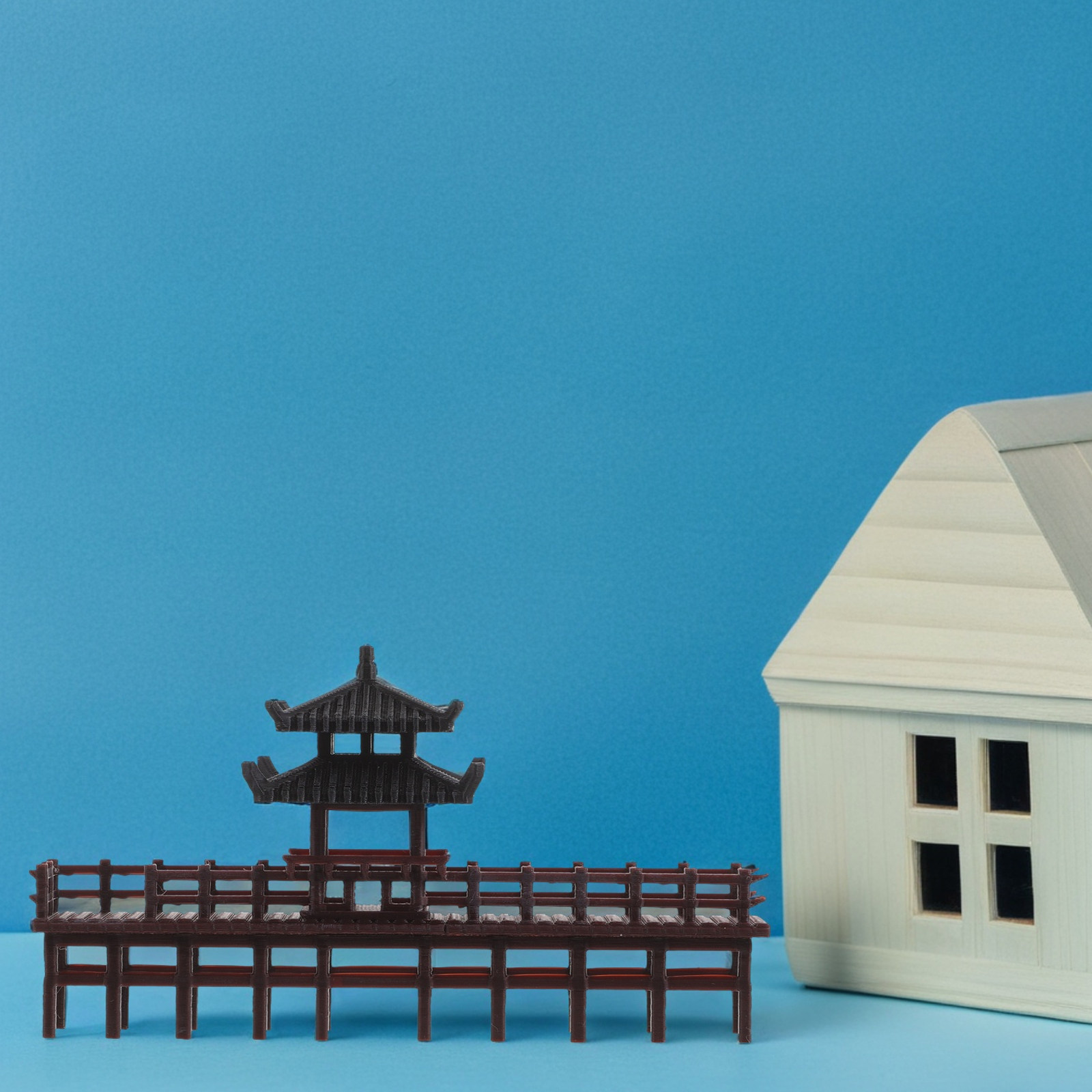 Miniature Chinese Pavilion Bri - Bonsai Garden Landscape Design บทวิจารณ์และราคา