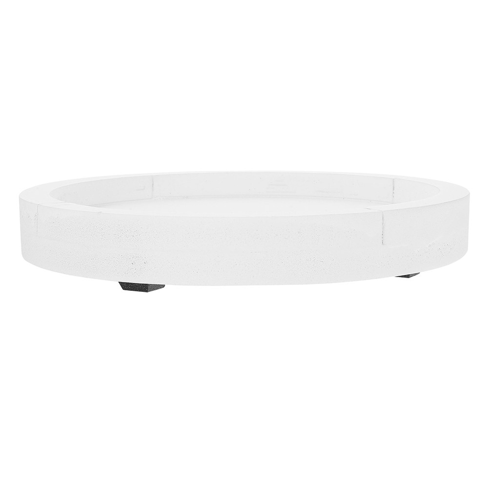 Thickened White Round Cement-L - Humidity Tray Pebble บทวิจารณ์และราคา
