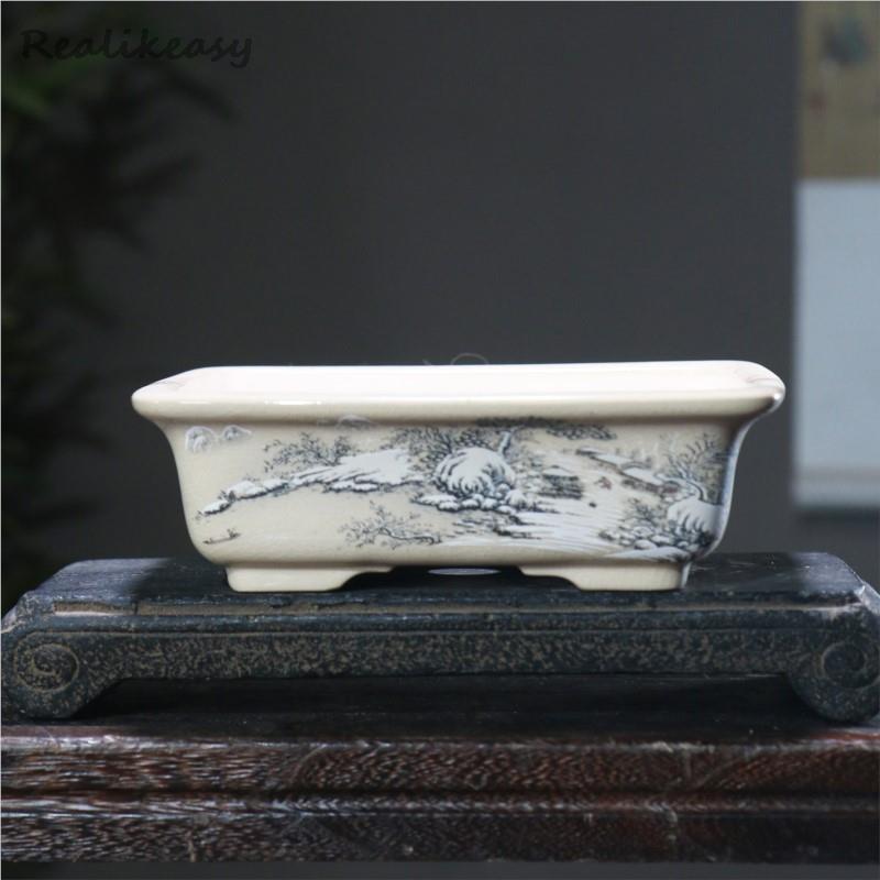 6Size Purple Sand Flower Pot C - Mini Bonsai Zen Garden บทวิจารณ์และราคา