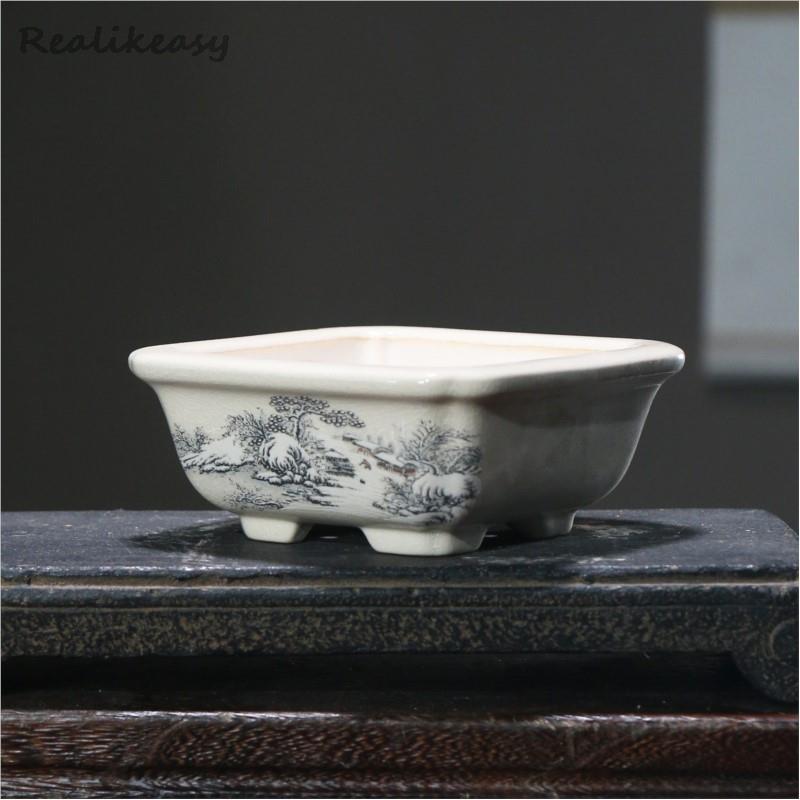 6Size Purple Sand Flower Pot C - Mini Bonsai Zen Garden บทวิจารณ์และราคา