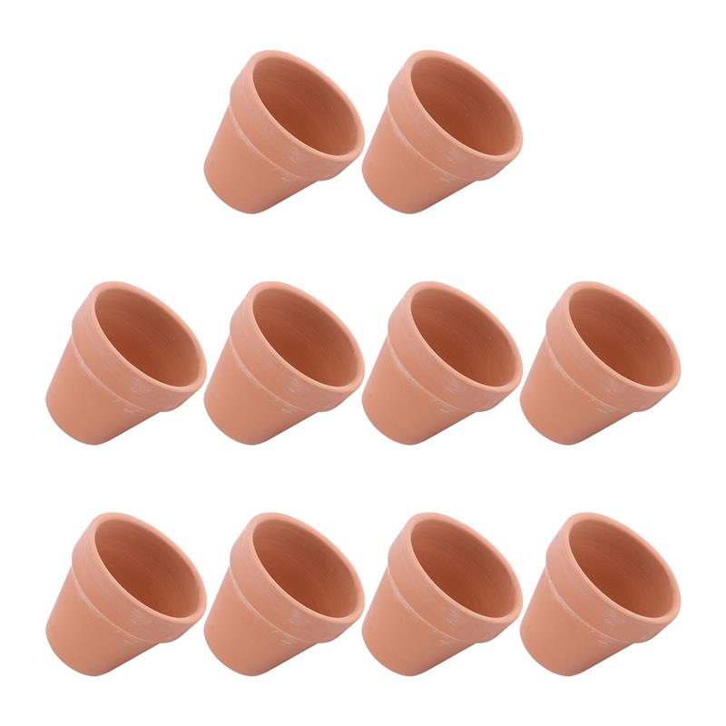 10pcs Mini Terracotta Pot Plan - Mini Bonsai Zen Garden บทวิจารณ์และราคา