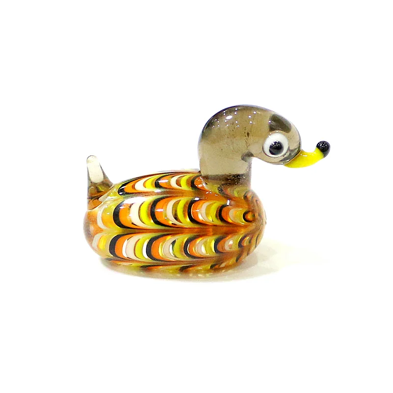 Handmade Mini Glass Duck Figur - Bonsai Garden Gift บทวิจารณ์และราคา