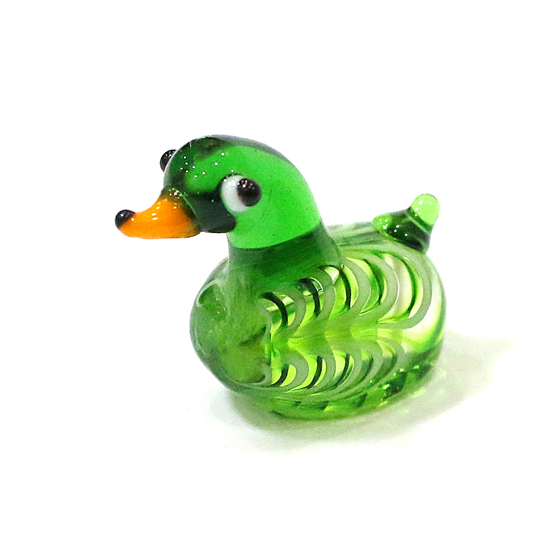 Handmade Mini Glass Duck Figur - Bonsai Garden Gift บทวิจารณ์และราคา