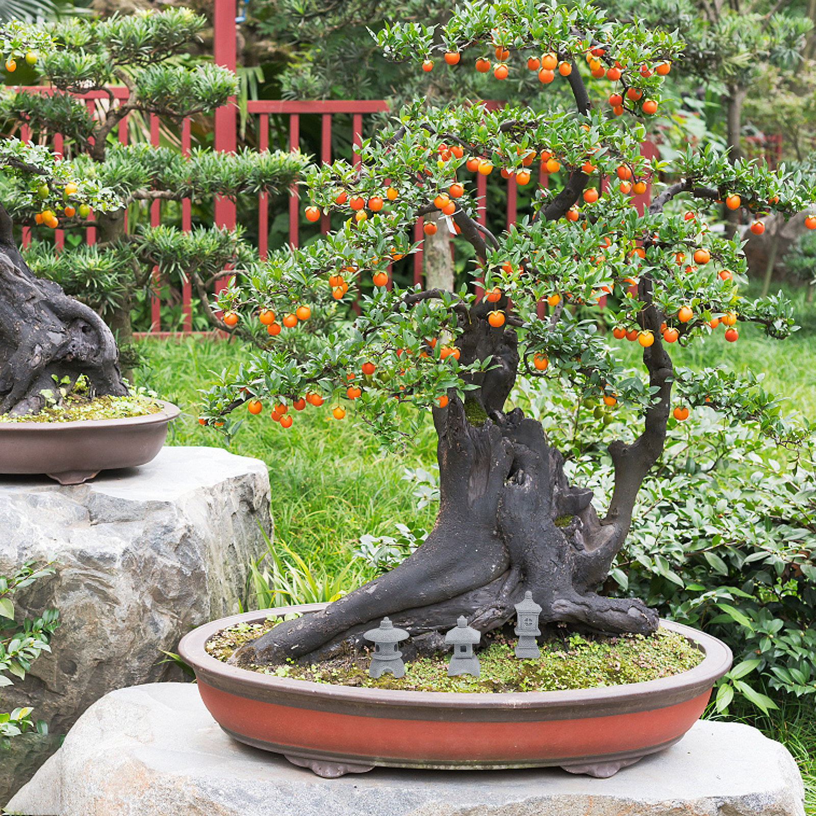 3Pcs Mini Pagoda Garden Statue - Mini Bonsai Zen Garden บทวิจารณ์และราคา