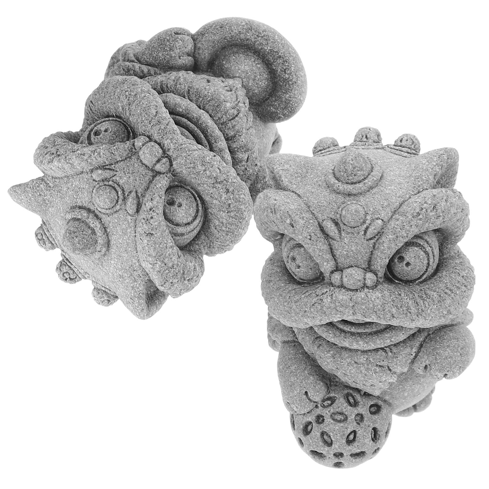 1Pair Small Lion Sculpture Fau - Bonsai Garden Landscape Design บทวิจารณ์และราคา