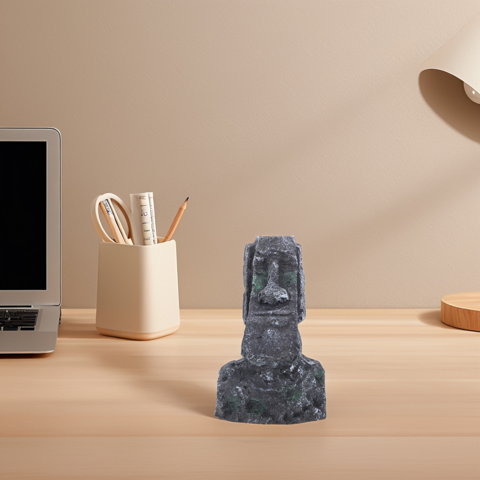 Stone Moai Sculpture Roman Cul - Bonsai Garden Landscape Design บทวิจารณ์และราคา