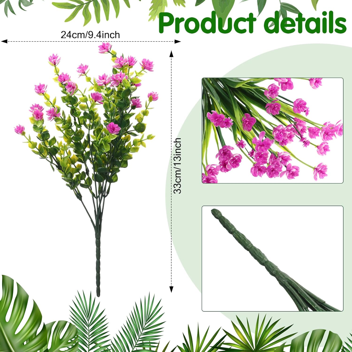 36 Bundles UV Resistant Artifi - Bonsai Garden Images บทวิจารณ์และราคา
