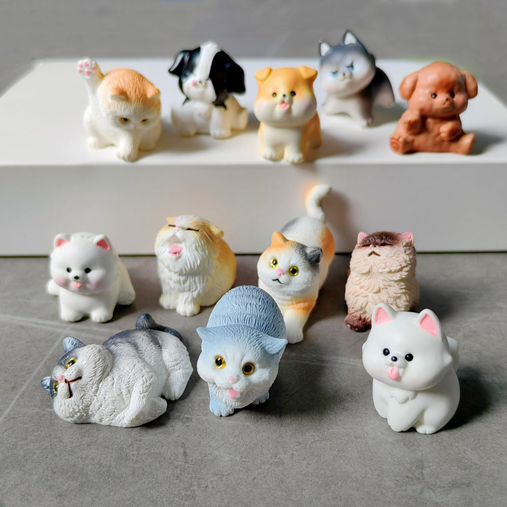 6pc Cute Cat Dog Set Animal Gi - Bonsai Garden Gift บทวิจารณ์และราคา