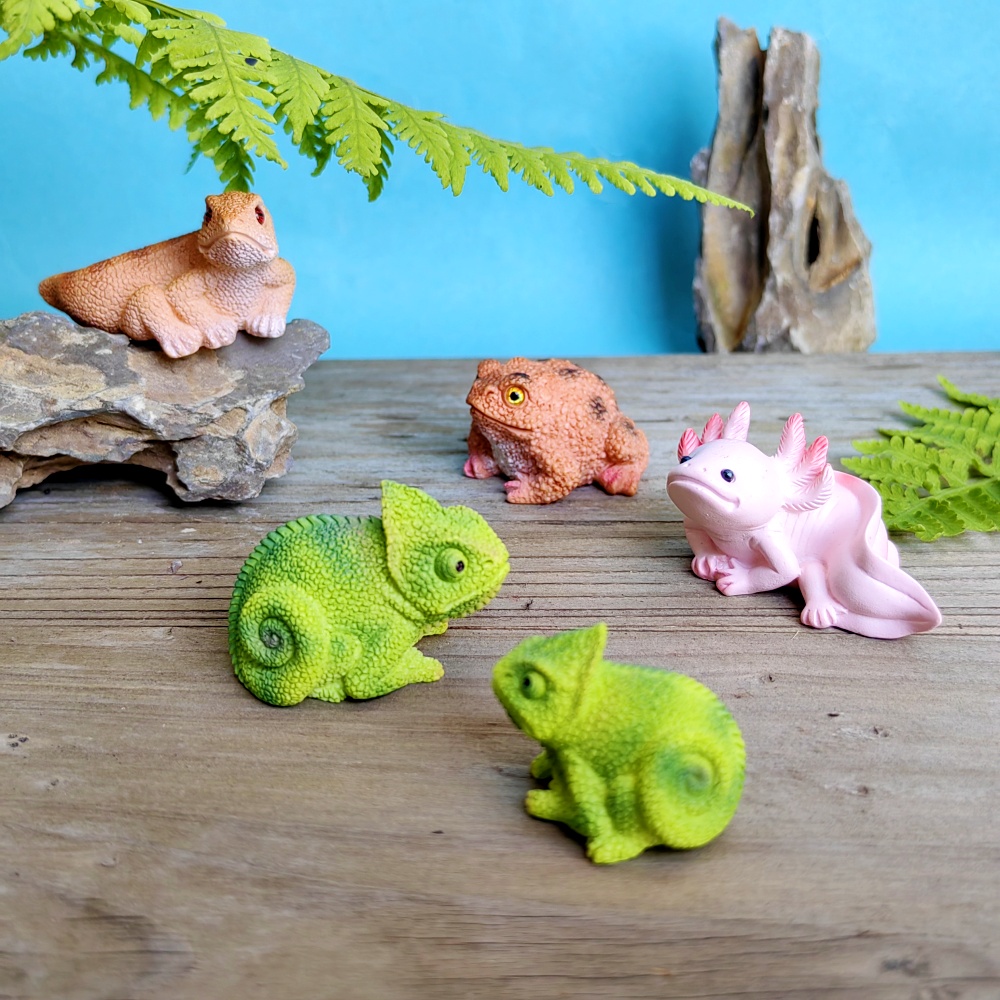 Simulated Lizard Chameleon Axo - Bonsai Garden Gift บทวิจารณ์และราคา