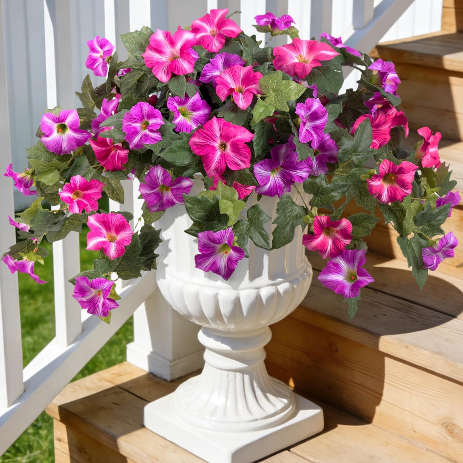 Artificial Petunias Silk Flowe - Bonsai Garden Images บทวิจารณ์และราคา