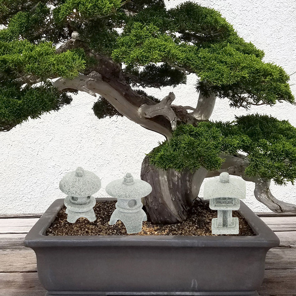 6Pcs Sandstone Pagoda Statue G - Mini Bonsai Zen Garden บทวิจารณ์และราคา