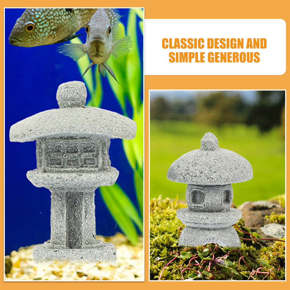 6Pcs Sandstone Pagoda Statue G - Mini Bonsai Zen Garden บทวิจารณ์และราคา