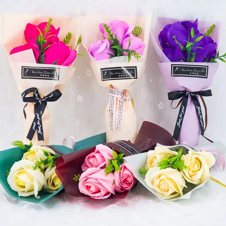 Soap Rose Artificial Flower We - Bonsai Garden Gift บทวิจารณ์และราคา