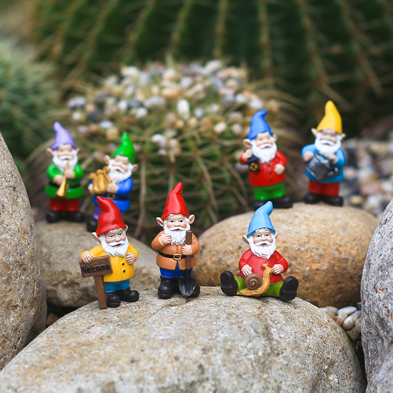 7Pcs/Set Miniature Funny Gnome - Bonsai Garden Gift บทวิจารณ์และราคา