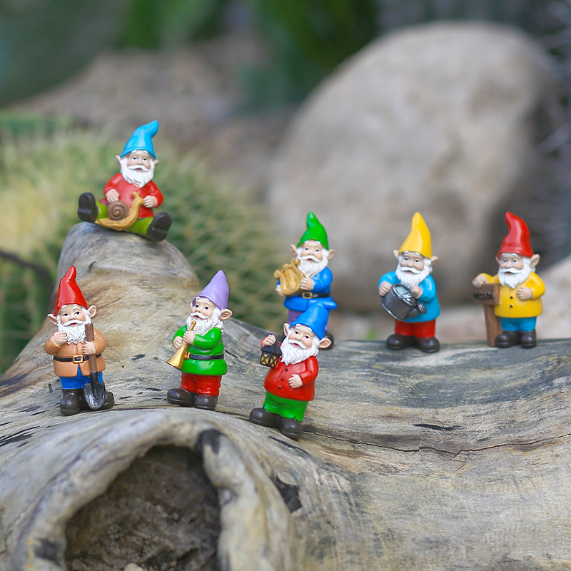 7Pcs/Set Miniature Funny Gnome - Bonsai Garden Gift บทวิจารณ์และราคา