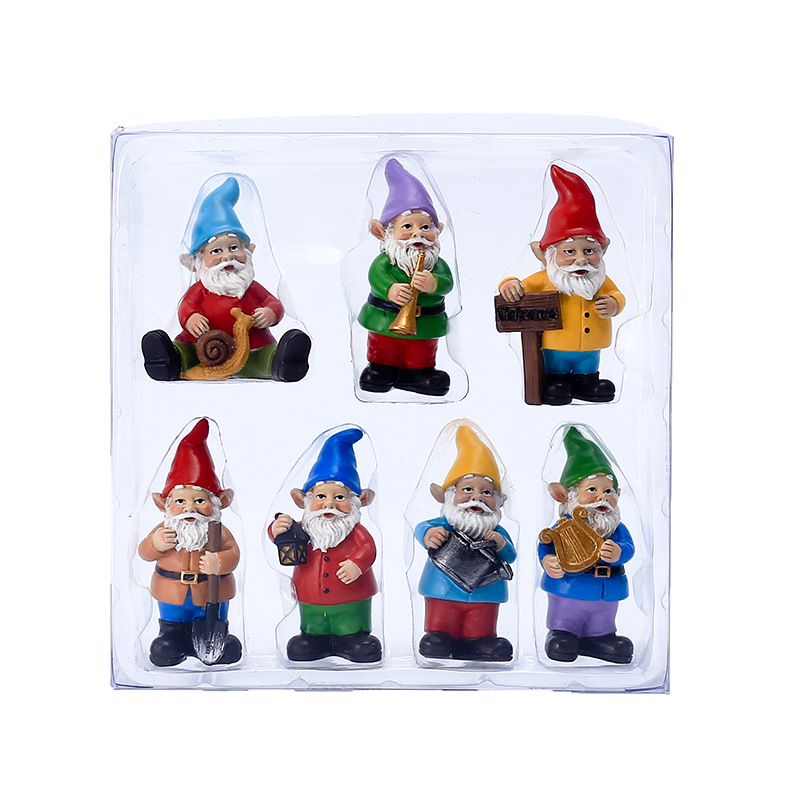 7Pcs/Set Miniature Funny Gnome - Bonsai Garden Gift บทวิจารณ์และราคา
