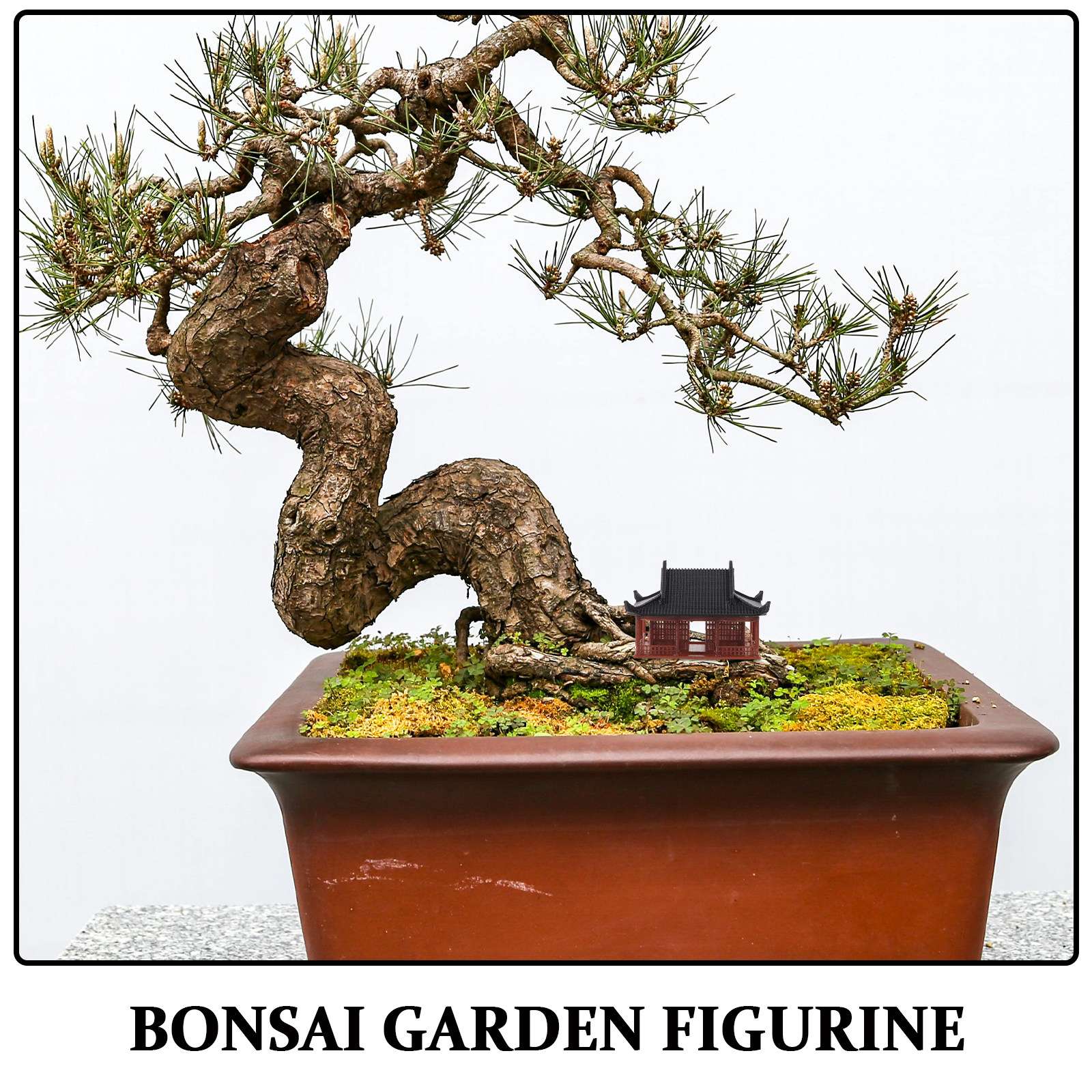 Mini Pavilion Statue Layered D - Bonsai Garden Landscape Design บทวิจารณ์และราคา