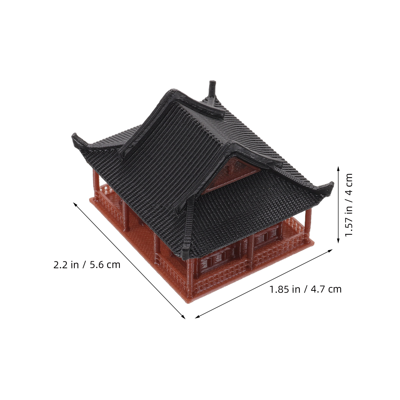 Mini Pavilion Statue Layered D - Bonsai Garden Landscape Design บทวิจารณ์และราคา