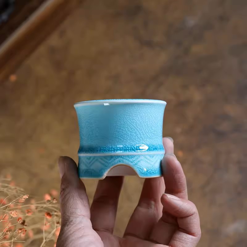 Porcelain Blue Glazed Bonsai P - Bonsai Garden Design บทวิจารณ์และราคา