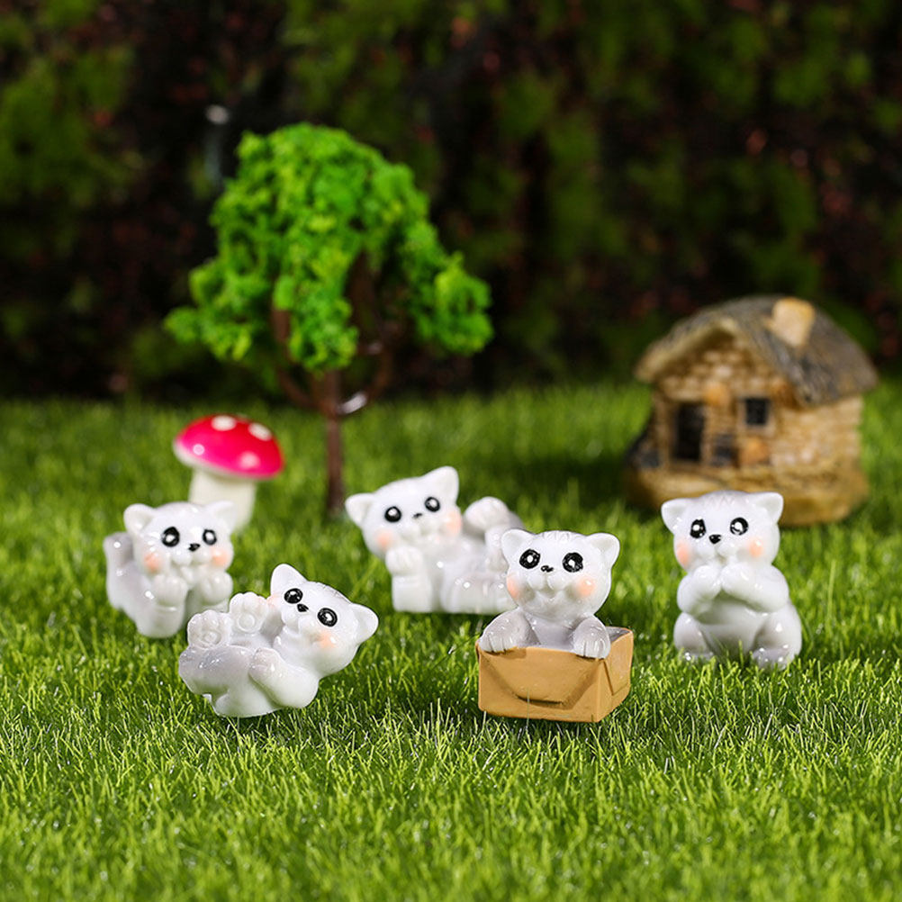 15Pcs Premium Resin Mini Cat S - Bonsai Garden Landscape Design บทวิจารณ์และราคา