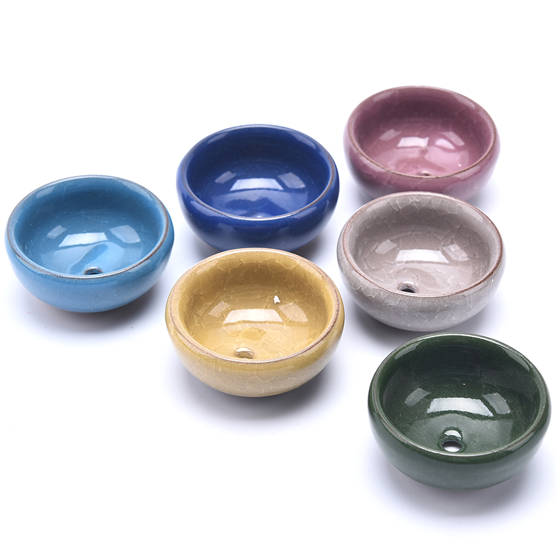 Cute Ice-Crack Glaze Flower Ce - Mini Bonsai Zen Garden บทวิจารณ์และราคา