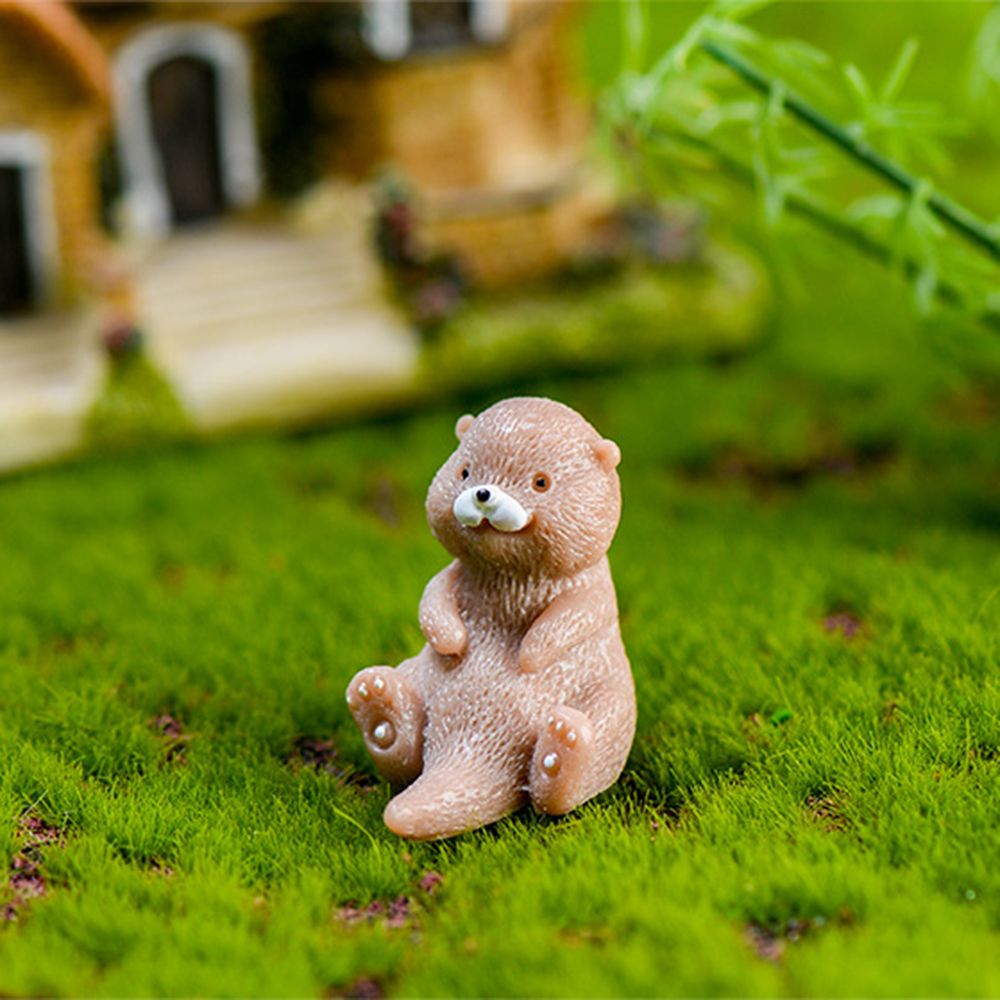 Otters Figurine Mini Home Deco - Bonsai Garden Gift บทวิจารณ์และราคา