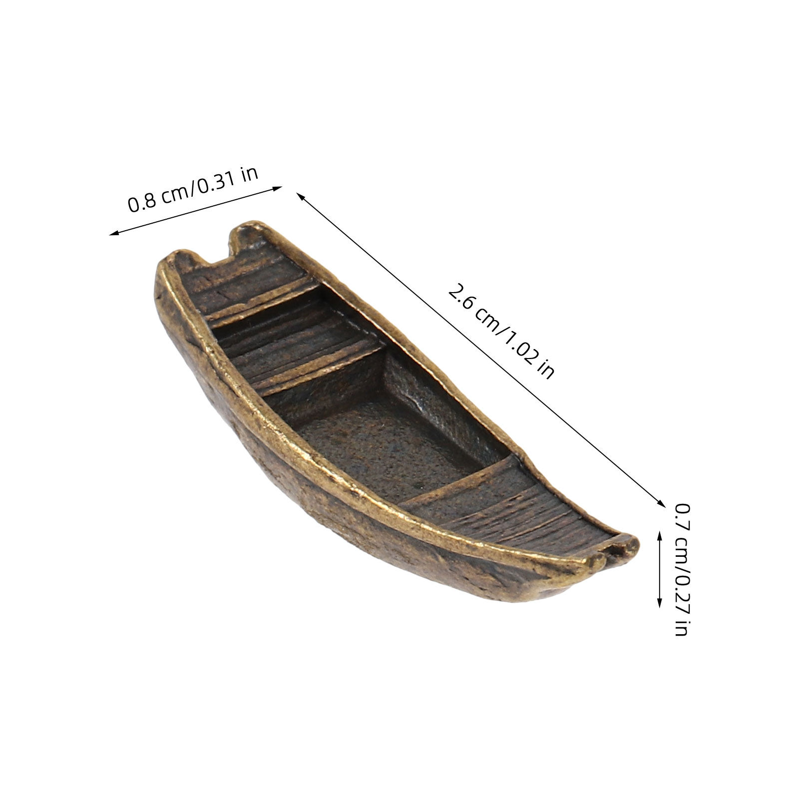 Miniature Copper Alloy Boat Or - Bonsai Garden Landscape Design บทวิจารณ์และราคา