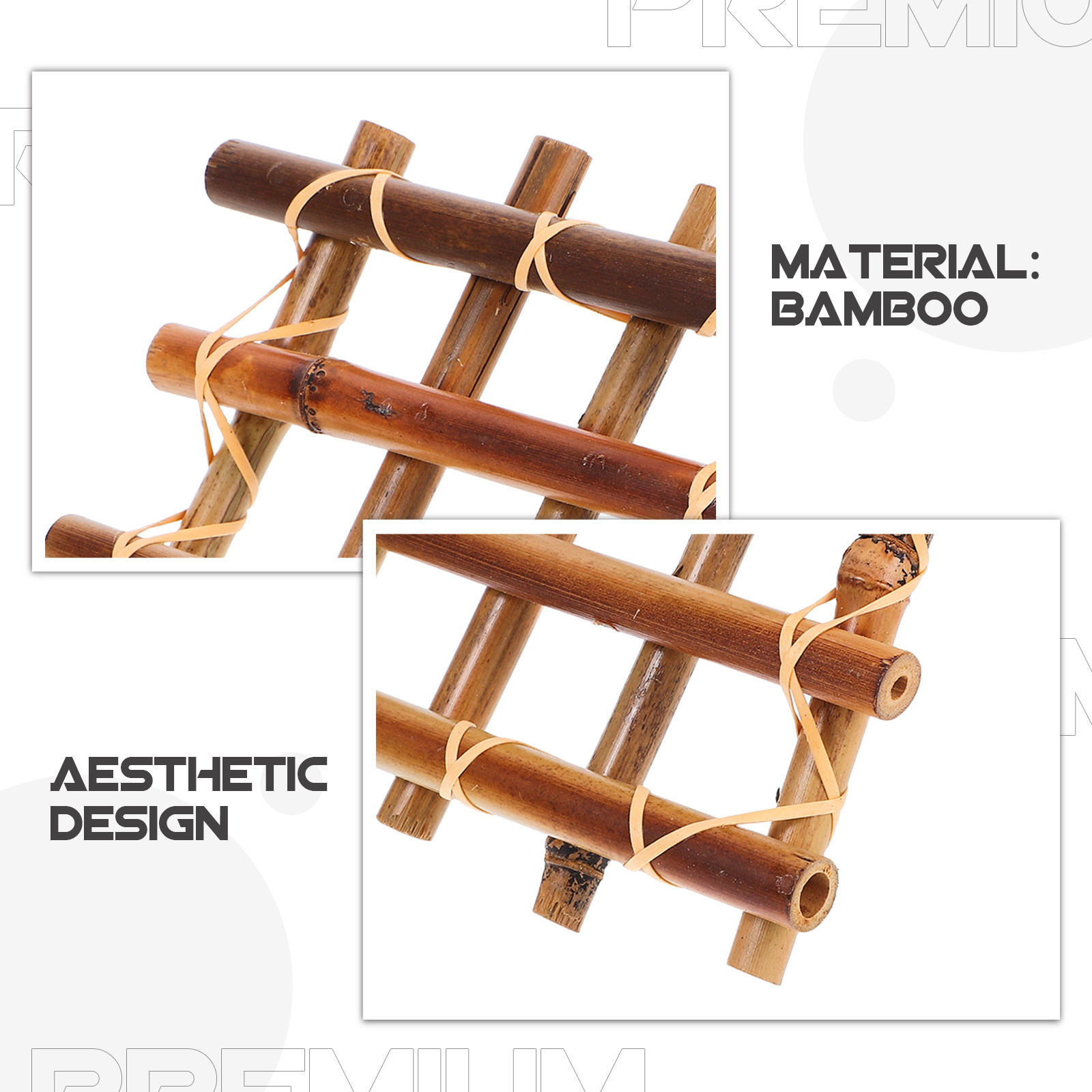 2Pcs Bamboo Fence Mini Garden  - Bonsai Garden Landscape Design บทวิจารณ์และราคา