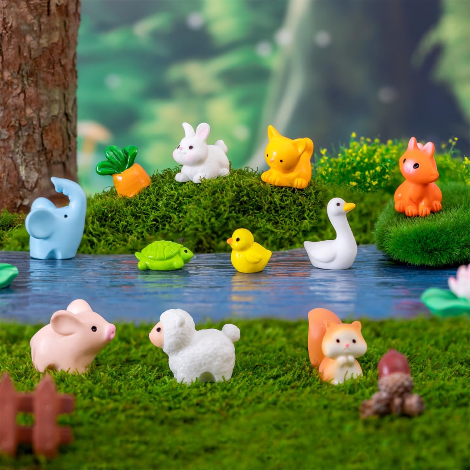 30PCS Mini Resin Animal Figure - Bonsai Garden Images บทวิจารณ์และราคา