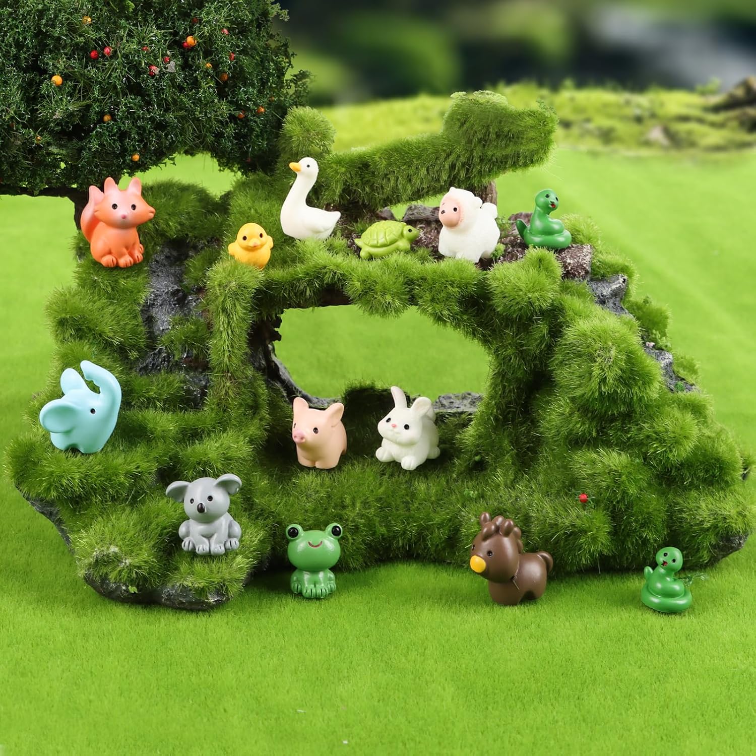 30PCS Mini Resin Animal Figure - Bonsai Garden Images บทวิจารณ์และราคา