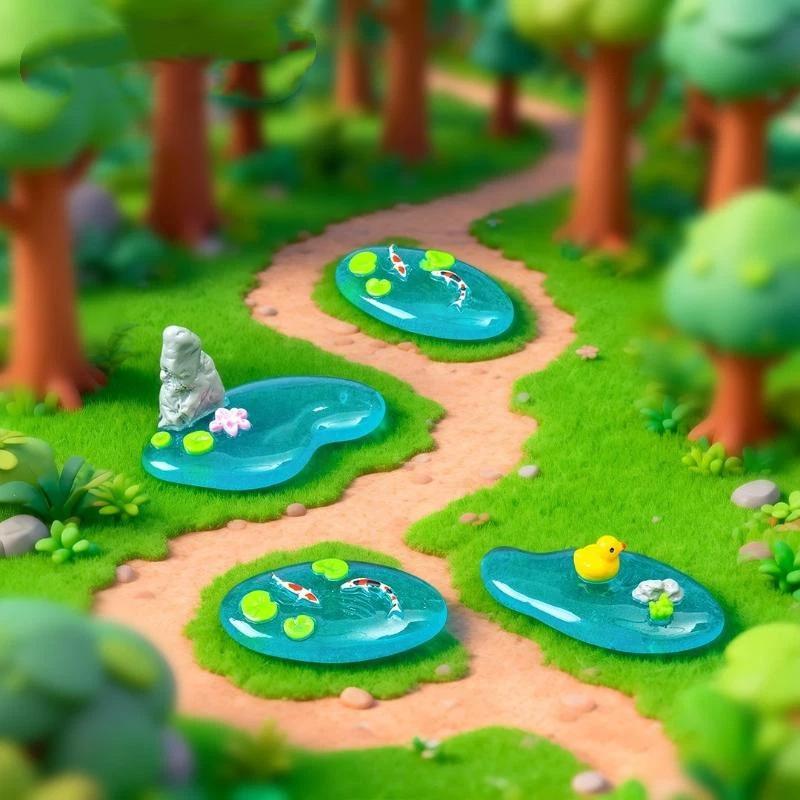 Mini Resin Pond Ornaments With - Bonsai Garden Design บทวิจารณ์และราคา