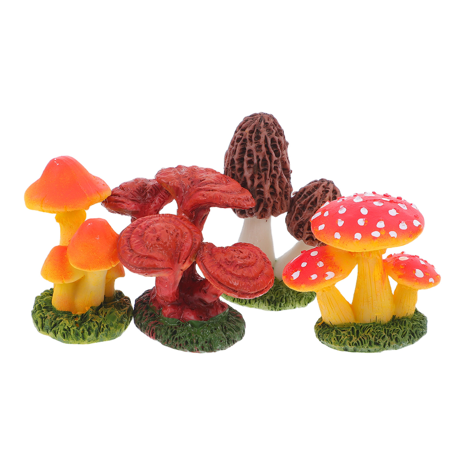4Pcs Artificial Mini Mushrooms - Bonsai Garden Landscape Design บทวิจารณ์และราคา