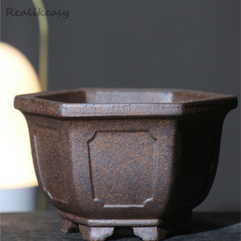 Purple Sand Flower Pot Hexagon - Mini Bonsai Zen Garden บทวิจารณ์และราคา
