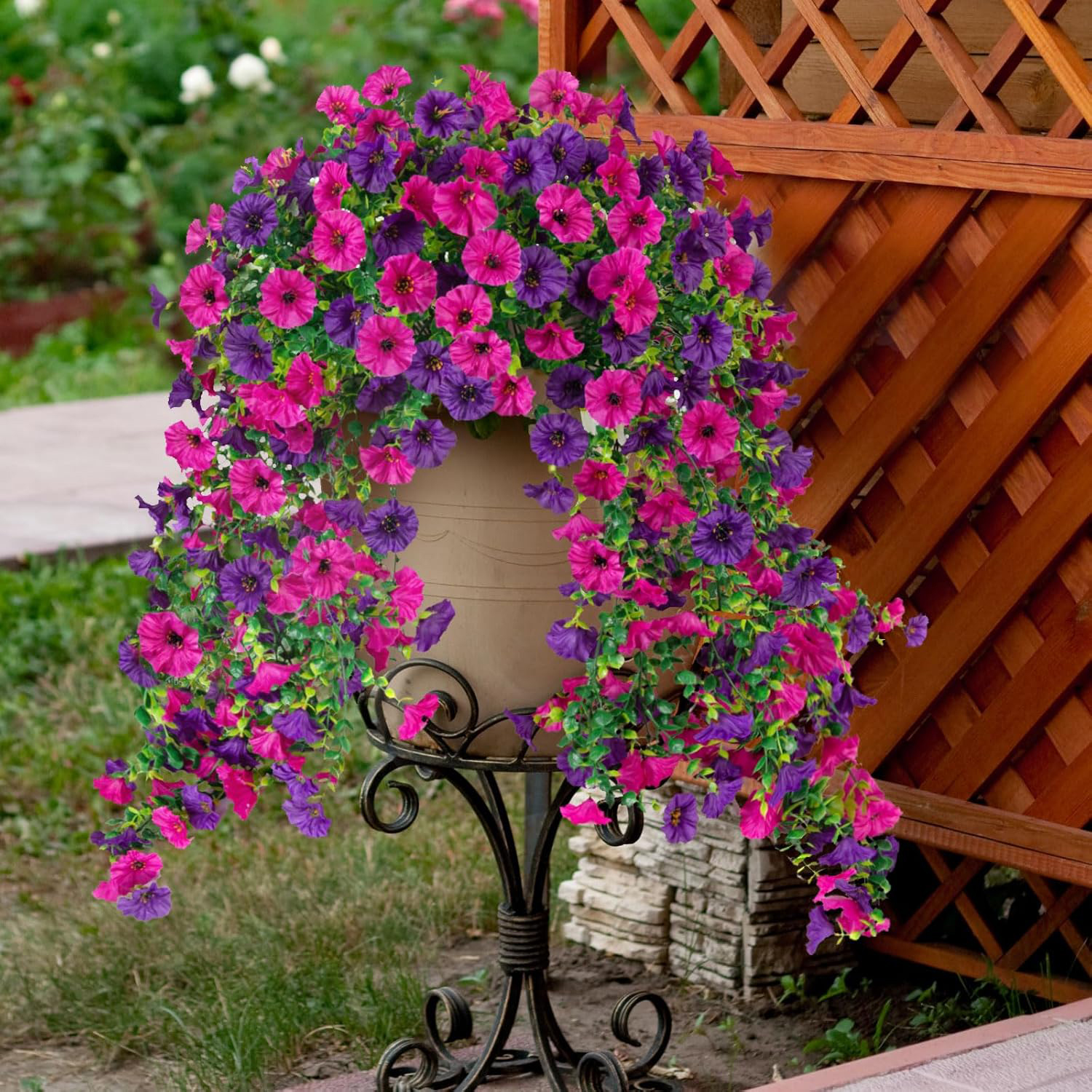 Artificial Flowers Vine Mornin - Bonsai Garden Gift บทวิจารณ์และราคา