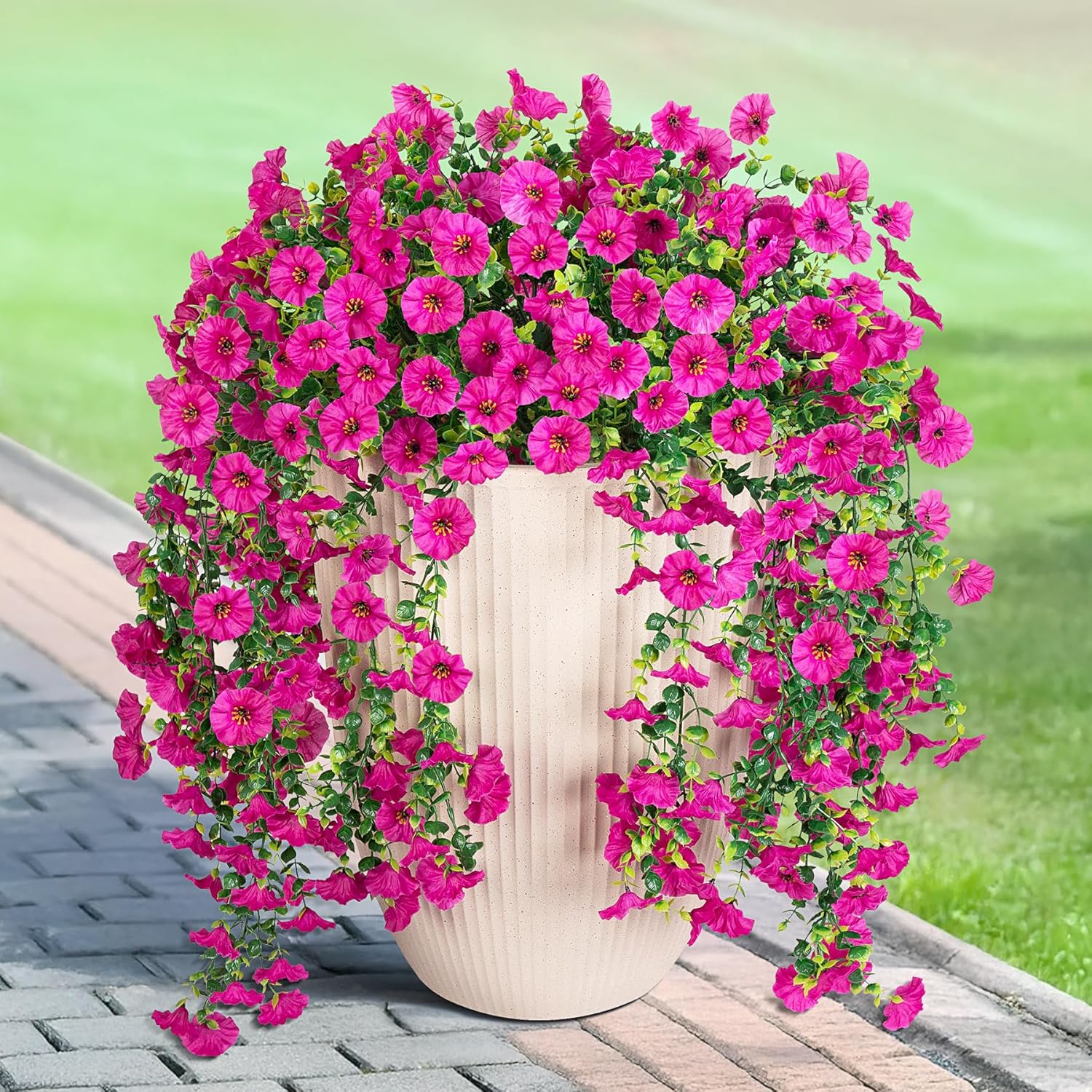 Artificial Flowers Vine Mornin - Bonsai Garden Gift บทวิจารณ์และราคา